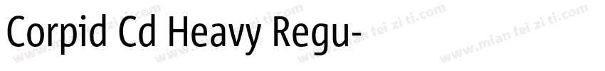 Corpid Cd Heavy Regu字体转换